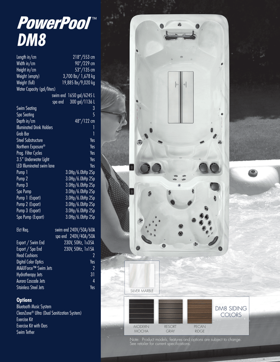 DM8 - 18 Foot Swim Spa American Bath Group - LA Pool & Spas