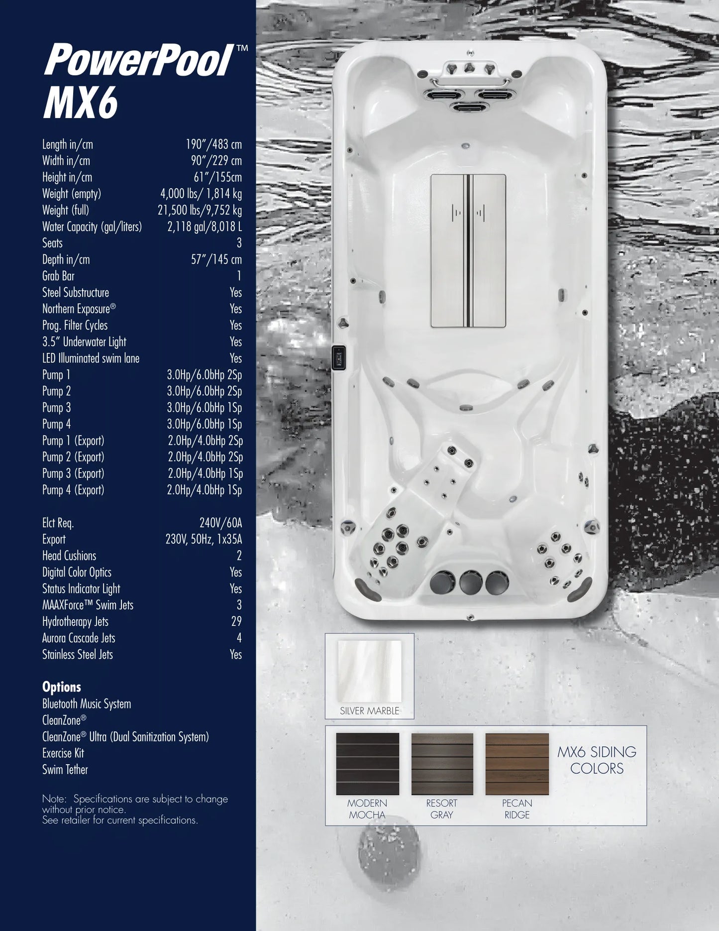 MX6 - 16 Foot Swim Spa American Bath Group - LA Pool & Spas