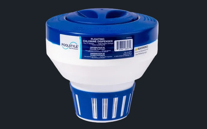 Blue/White Floating Dispenser for 3" Tabs