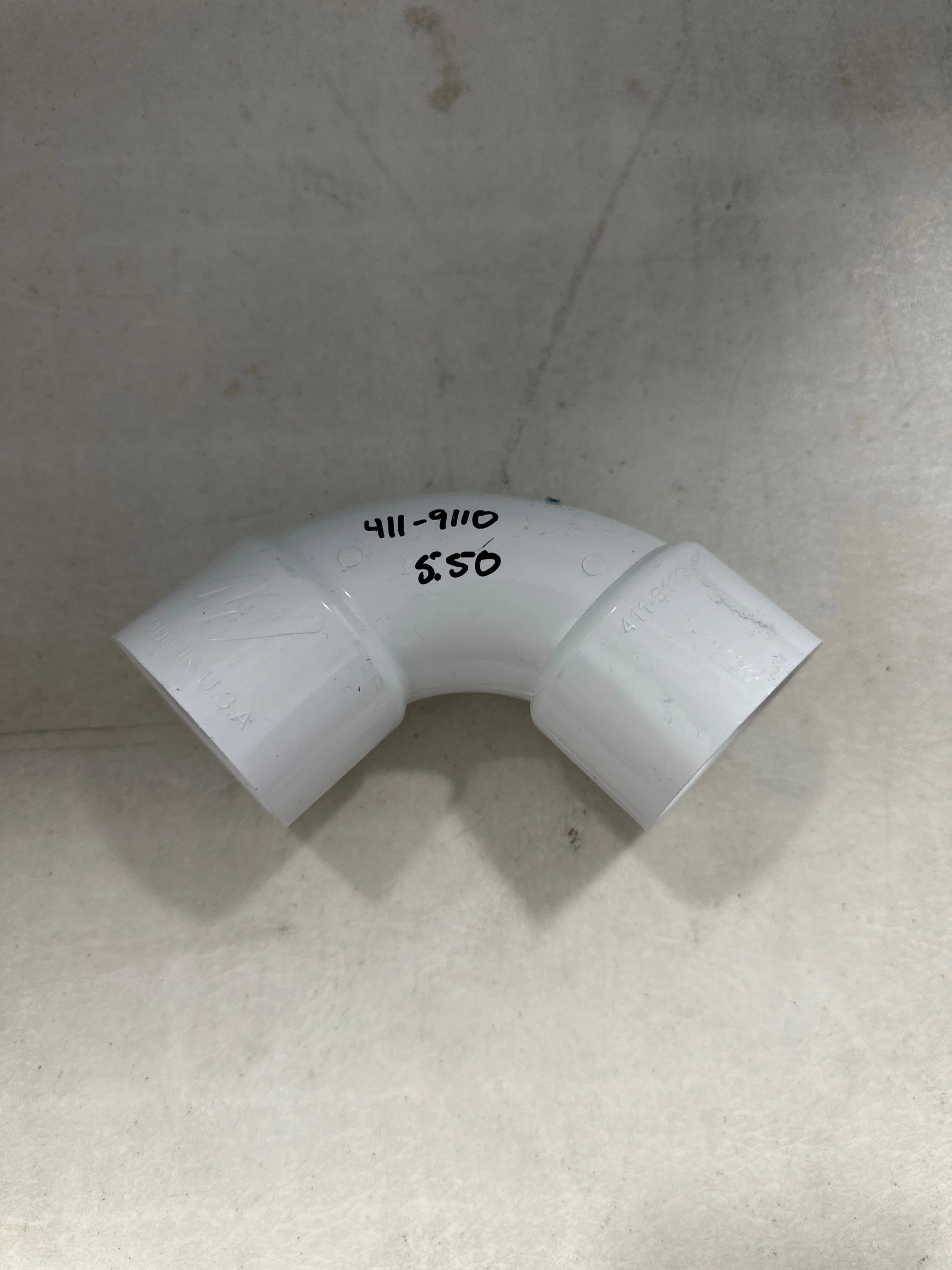 411-9110  1.5" 90 elbow sweep SLxSL  ASPS - LA Pool & Spas
