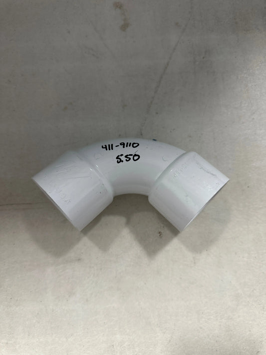 411-9110  1.5" 90 elbow sweep SLxSL  ASPS - LA Pool & Spas