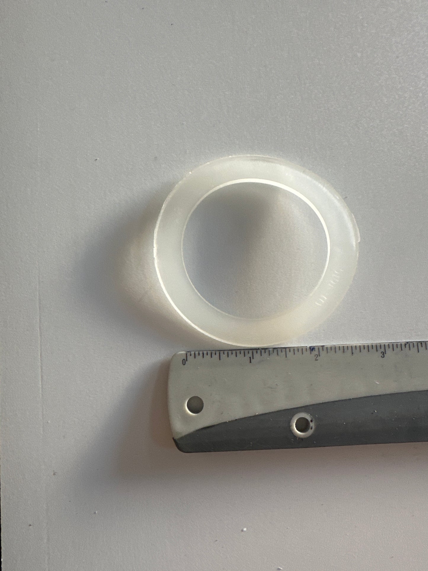 2" Flat Gasket Clear (NO EMBEDED O-RING)