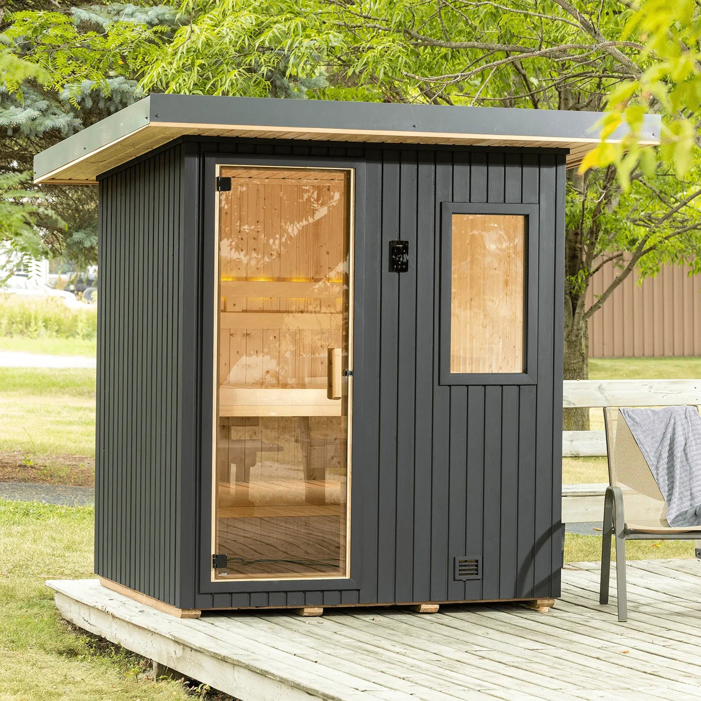 5' x 6' NorthStar Outdoor Sauna  Finnleo - LA Pool & Spas