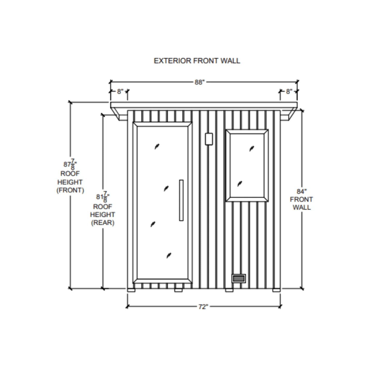 5' x 6' NorthStar Outdoor Sauna  Finnleo - LA Pool & Spas