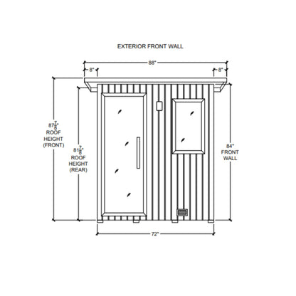 5' x 6' NorthStar Outdoor Sauna  Finnleo - LA Pool & Spas