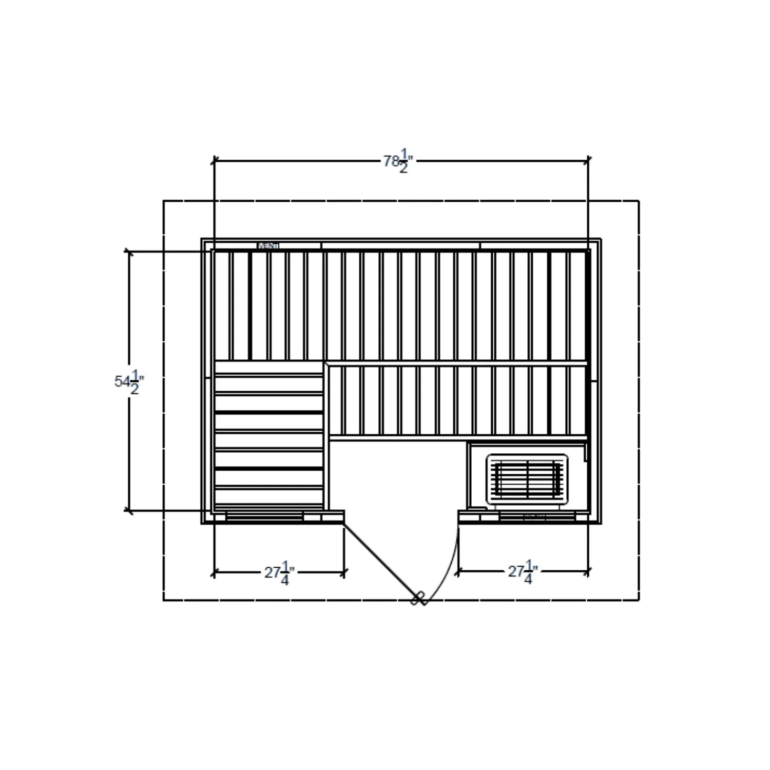 5' x 7' Northstar Outdoor Sauna  Finnleo - LA Pool & Spas