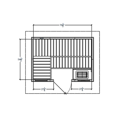5' x 7' Northstar Outdoor Sauna  Finnleo - LA Pool & Spas