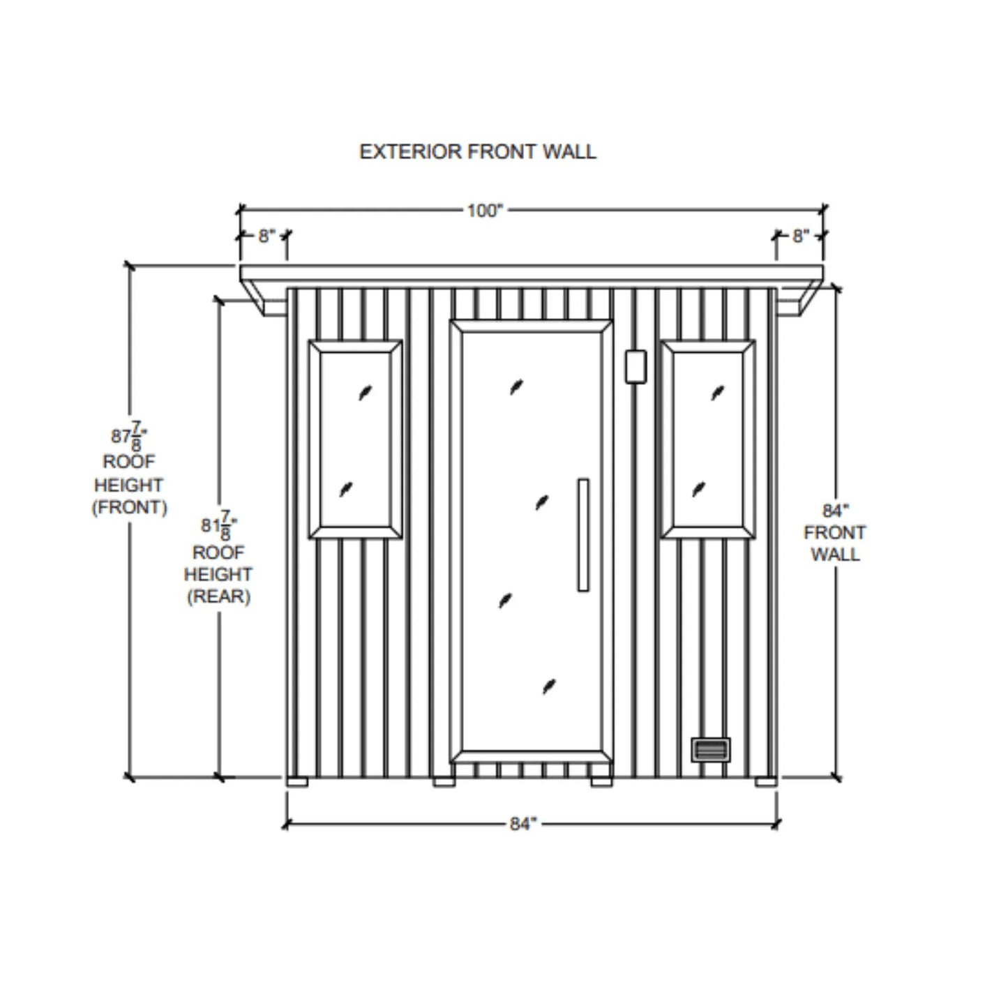 5' x 7' Northstar Outdoor Sauna  Finnleo - LA Pool & Spas