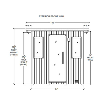 5' x 7' Northstar Outdoor Sauna  Finnleo - LA Pool & Spas