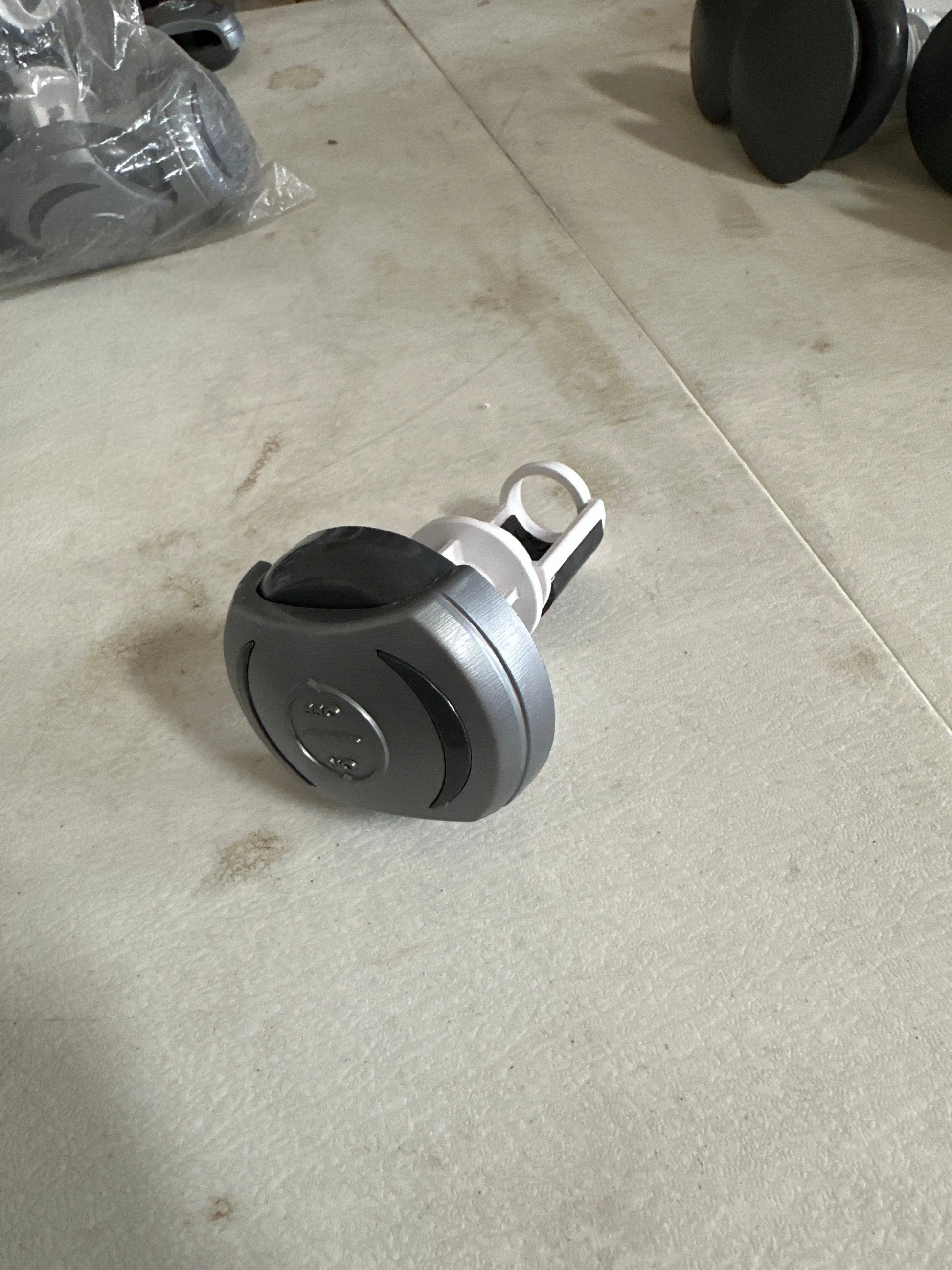 Diverter 1" Posi Seal, Halo,Stem, Graphite  MAAX - LA Pool & Spas