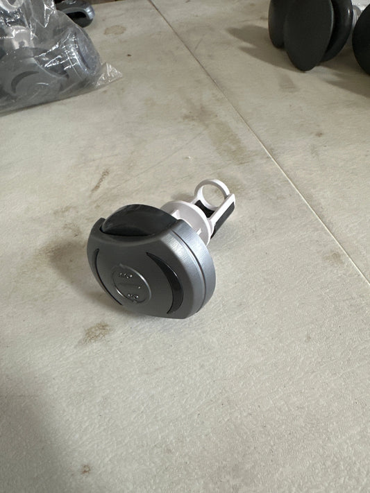 Diverter 1" Posi Seal, Halo,Stem, Graphite  MAAX - LA Pool & Spas