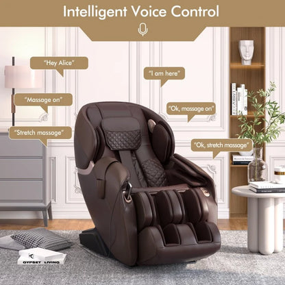 PREORDER-Demo unit - COSTWAY - JL10003WL - Relaxacare Special Buy-Full Body Zero Gravity L-Track Massage Chair Recliner With Voice Control