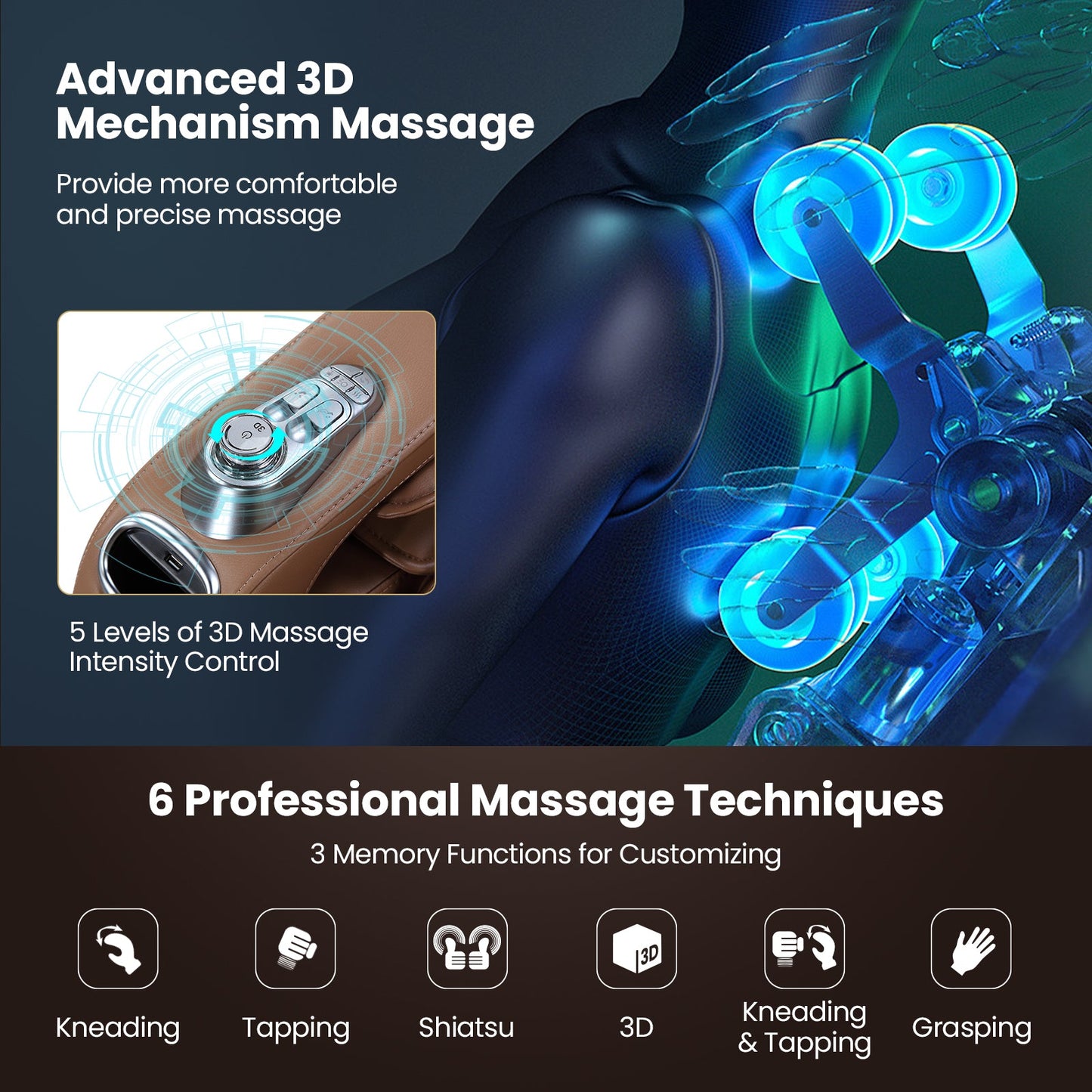 Costway-SL Track 3D Full Body Massage Chair, Zero Gravity-Active Thai Stretch, Chiro Twist, 3D foot Massage-Jl10030 Fully Loaded