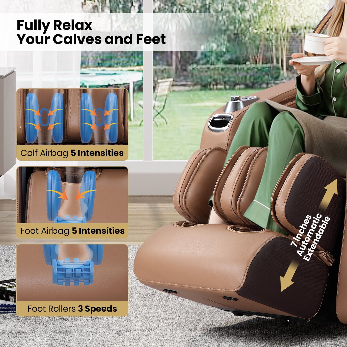 Costway-SL Track 3D Full Body Massage Chair, Zero Gravity-Active Thai Stretch, Chiro Twist, 3D foot Massage-Jl10030 Fully Loaded
