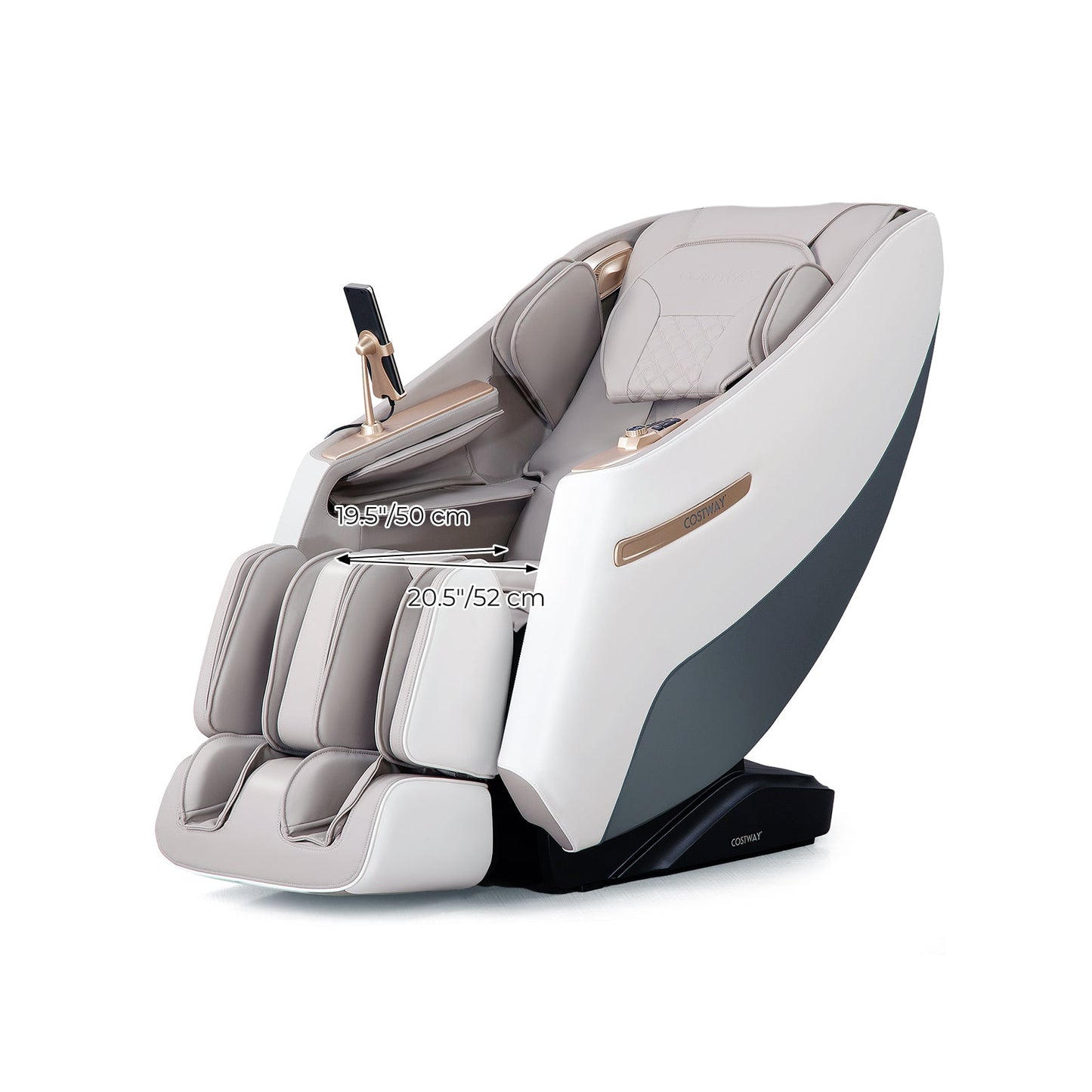 Mega Sale-Costway-2024 Model-Premium 3 Level Zero Gravity Full SL Track, Massage Chair With Heat-JL10029WL