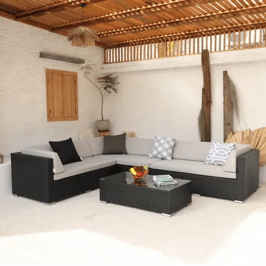 Large L Sectional (Right)  Paradise Furniture - LA Pool & Spas