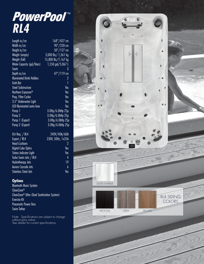 RL4 - 14 Foot Swim Spa American Bath Group - LA Pool & Spas