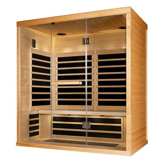 S830 - Hemlock - 3 Person 20 Amp (DEDICATED) Infrared Sauna  Finnleo - LA Pool & Spas