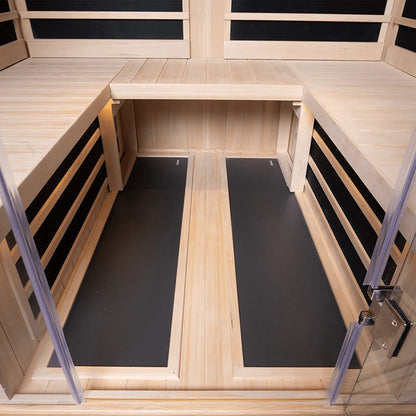 S840 - Hemlock - 4 Person 20 Amp (DEDICATED) Infrared Sauna  Finnleo - LA Pool & Spas