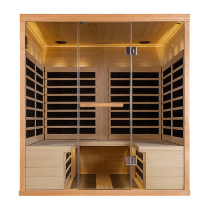 S840 - Hemlock - 4 Person 20 Amp (DEDICATED) Infrared Sauna  Finnleo - LA Pool & Spas