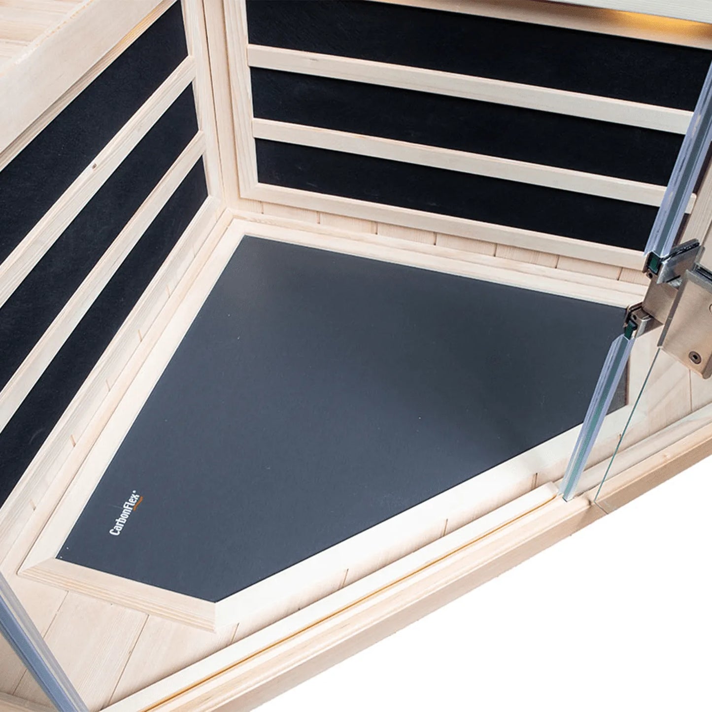 S870 - Hemlock - 3 Person 15 Amp Corner Infrared Sauna  Finnleo - LA Pool & Spas