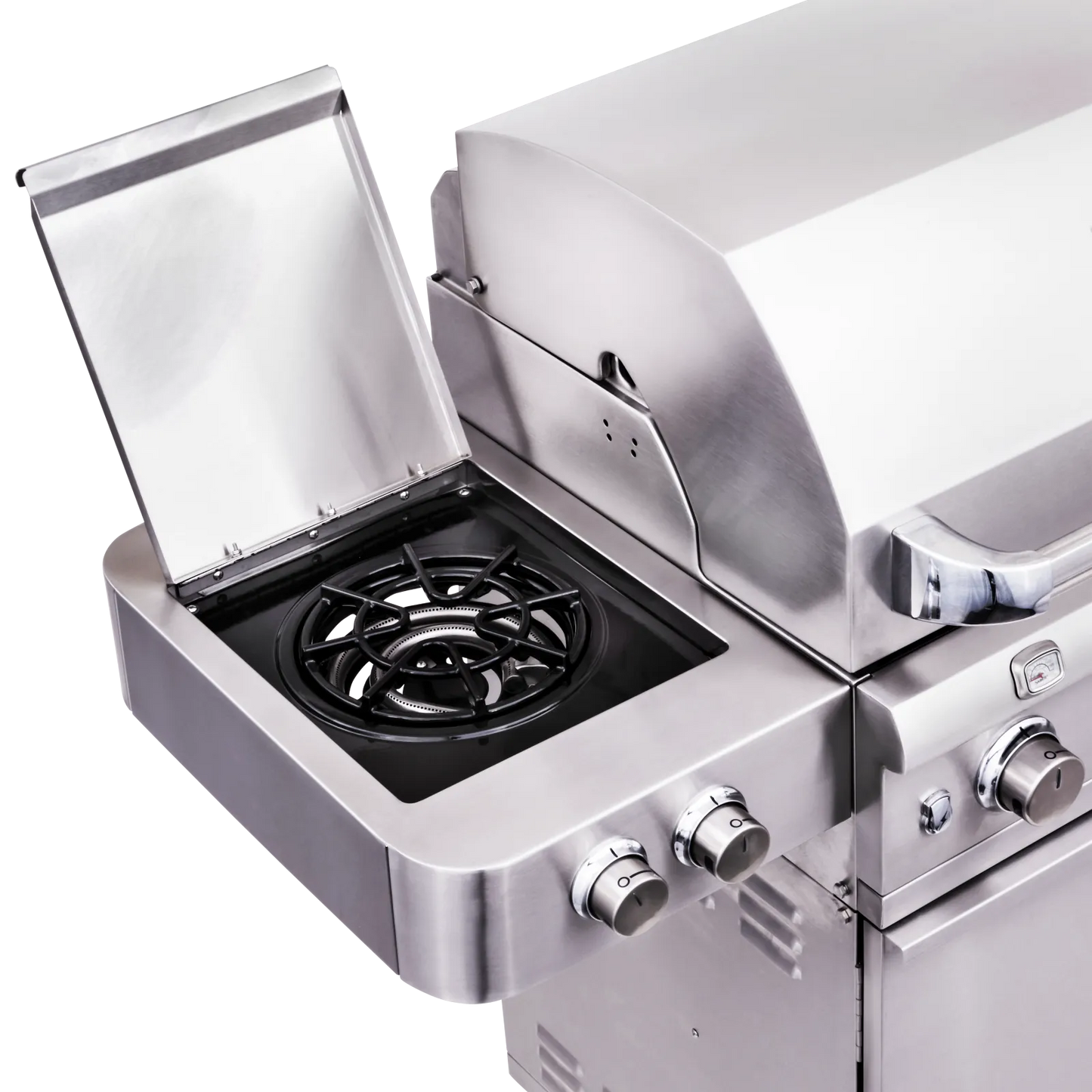 SABER® Premium 3-Burner Gas Grill w/Dual Ring Side Burner  North West Stoves - LA Pool & Spas