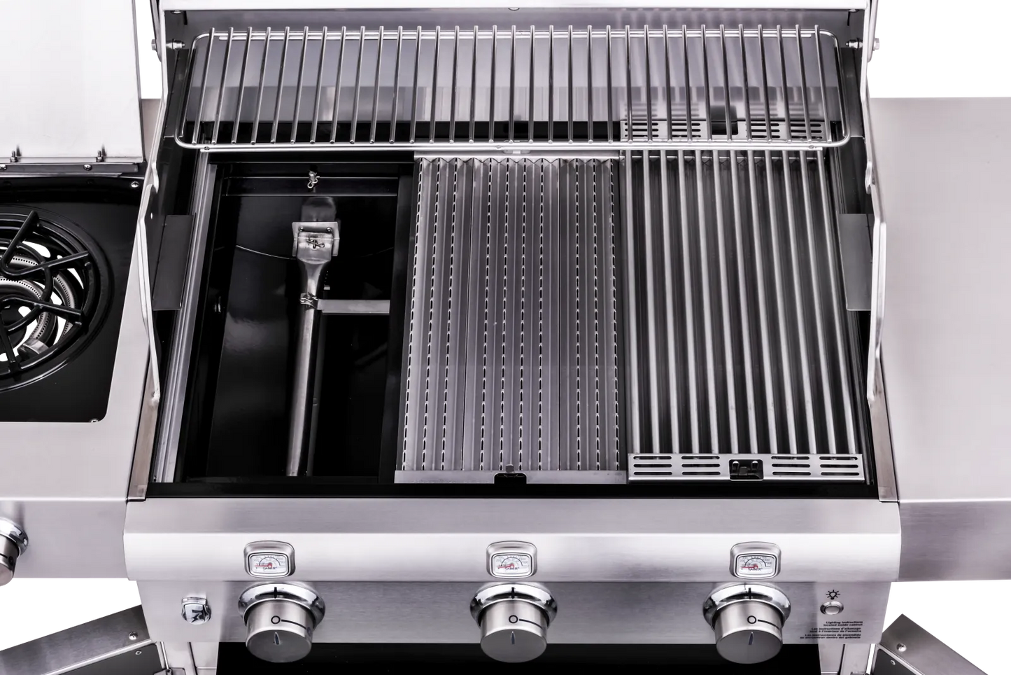 SABER® Premium 3-Burner Gas Grill w/Dual Ring Side Burner  North West Stoves - LA Pool & Spas