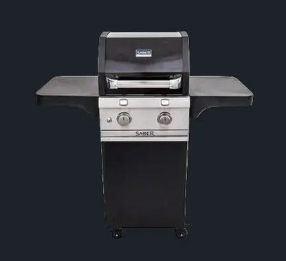 Saber Cast Black 330 LP 2 Burner Grill  Saber - LA Pool & Spas