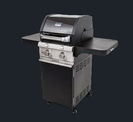 Saber Cast Black 330 LP 2 Burner Grill  Saber - LA Pool & Spas