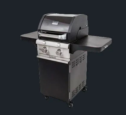 Saber Cast Black 330 LP 2 Burner Grill  Saber - LA Pool & Spas