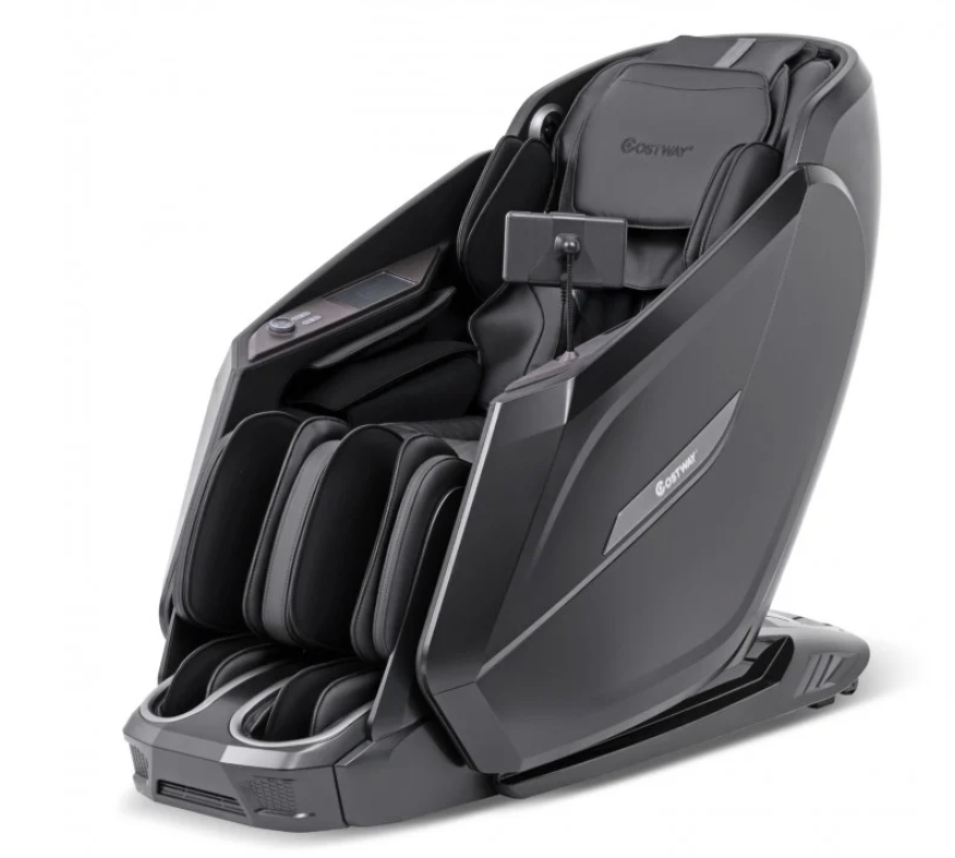 Mega Sale- Costway Jl10039wl-2025 New Model Premuim 4D Zero Gravity SL Track Massage Recliner with Heater and Airbag Massage