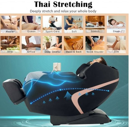 Holiday Sale -Top Seller-Premium Series-COSTWAY JL10013 Fully Loaded- 3D SL-Track Full Body Zero Gravity Massage Chair with Thai Stretch- Top 5 Seller-