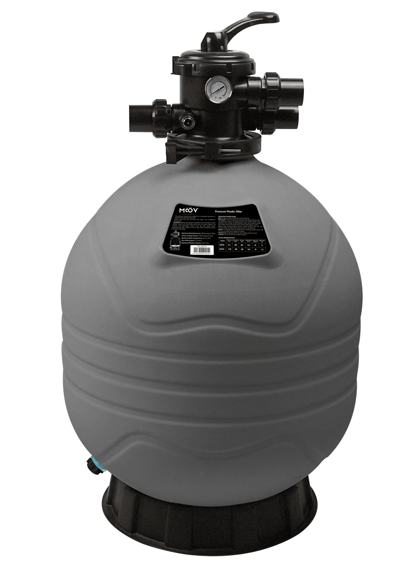 Moov Top Mount Sand Filter